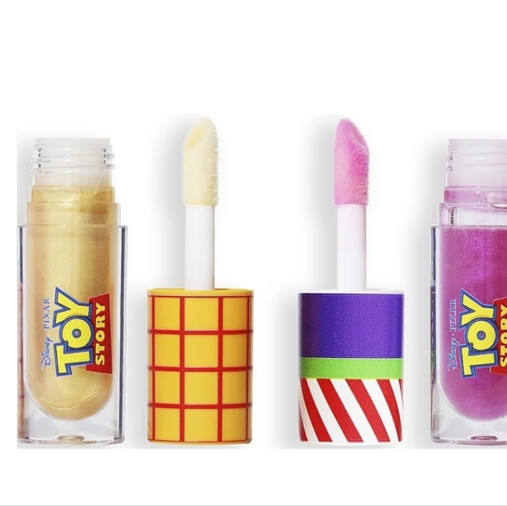 Disney Toy Story Lip Gloss‎ Duo - Gold and Pink